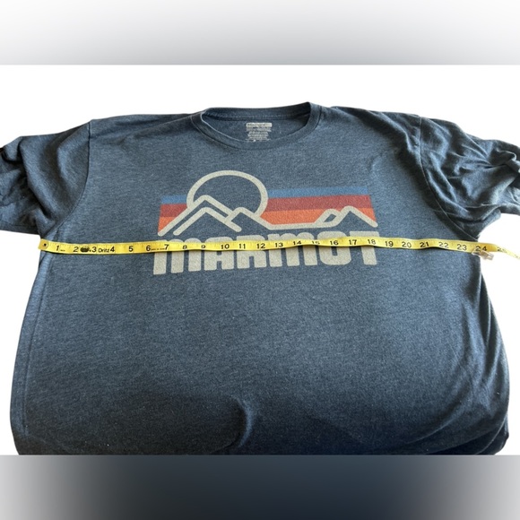 Marmot Gray Short Sleeve Tee Adventure Graphic Sz XL - Picture 4 of 5